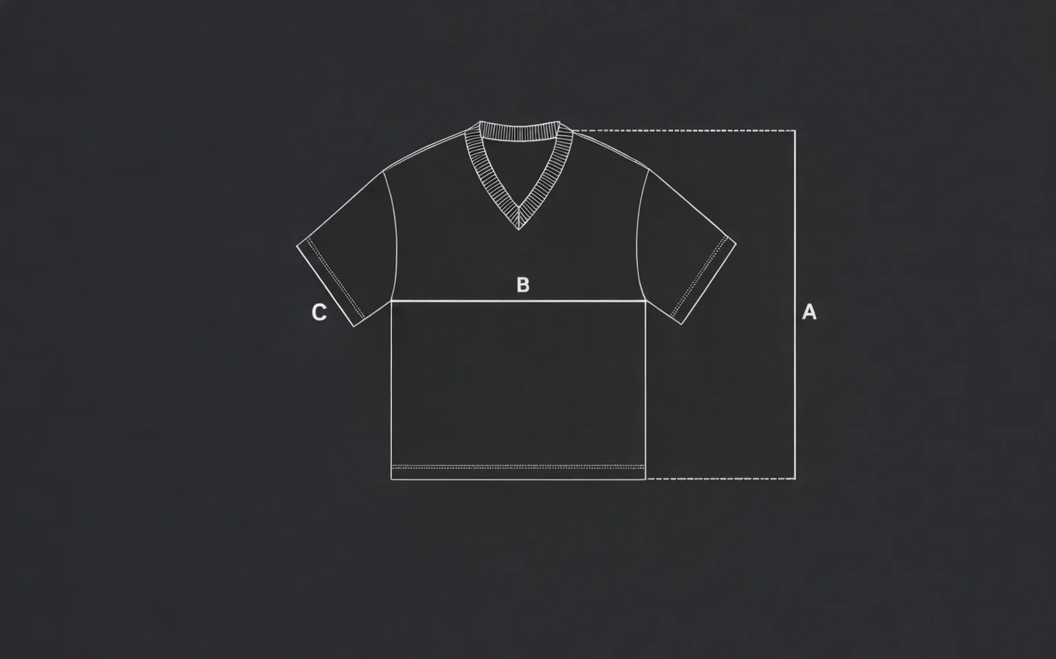 Jersey measurement guide illustration